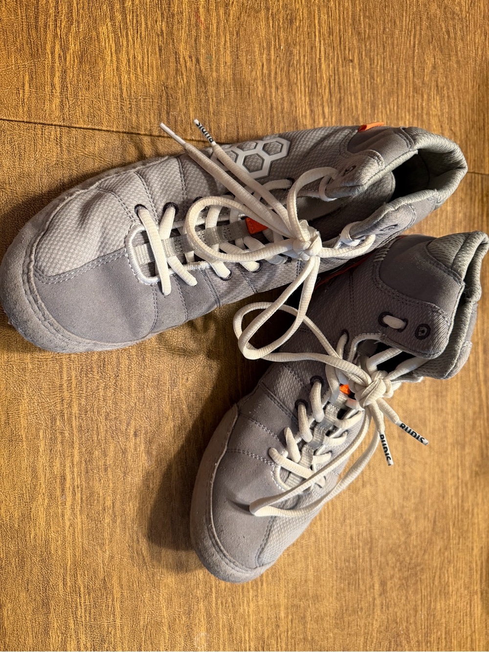 Men's Gray wrestling shoes worn only